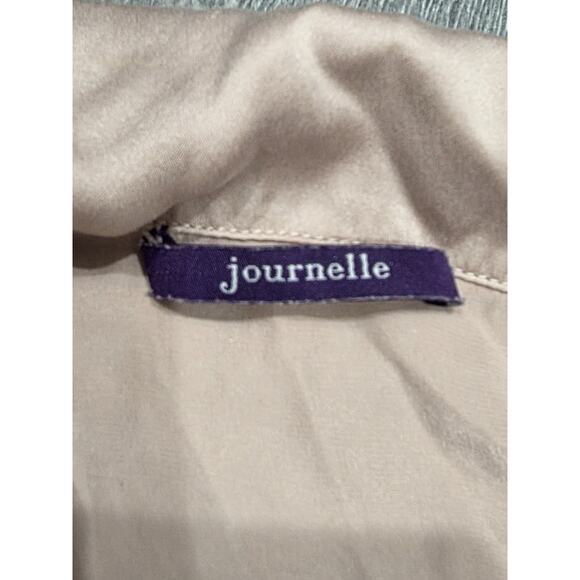 Journelle Women's 100% Silk Pajama shirt long sleeve pink Top Size M A003594 - Picture 7 of 11